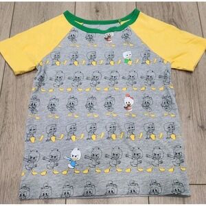 Disney Duck Tales Huey Dewey Louie All Over Print Shirt‎ Kids Medium 7/8